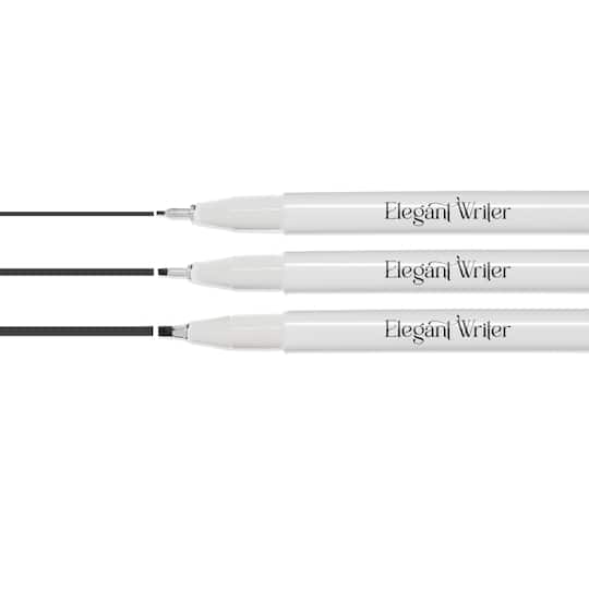 Speedball® Elegant Writer® 3-Piece Black Flat Tip Set